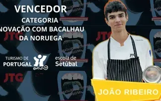 Aluno da EHT Setúbal vence categoria Inovação com bacalhau na competição Jovem Talento da Gastronomia