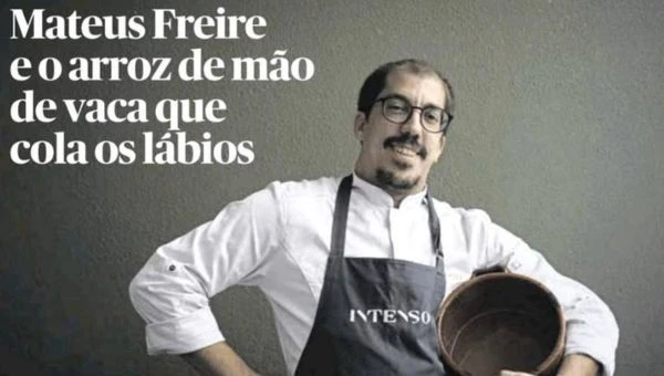 Mateus Freire, ex-aluno do curso de Pastelaria Avançada em destaque no Jornal Público e na Revista Caras