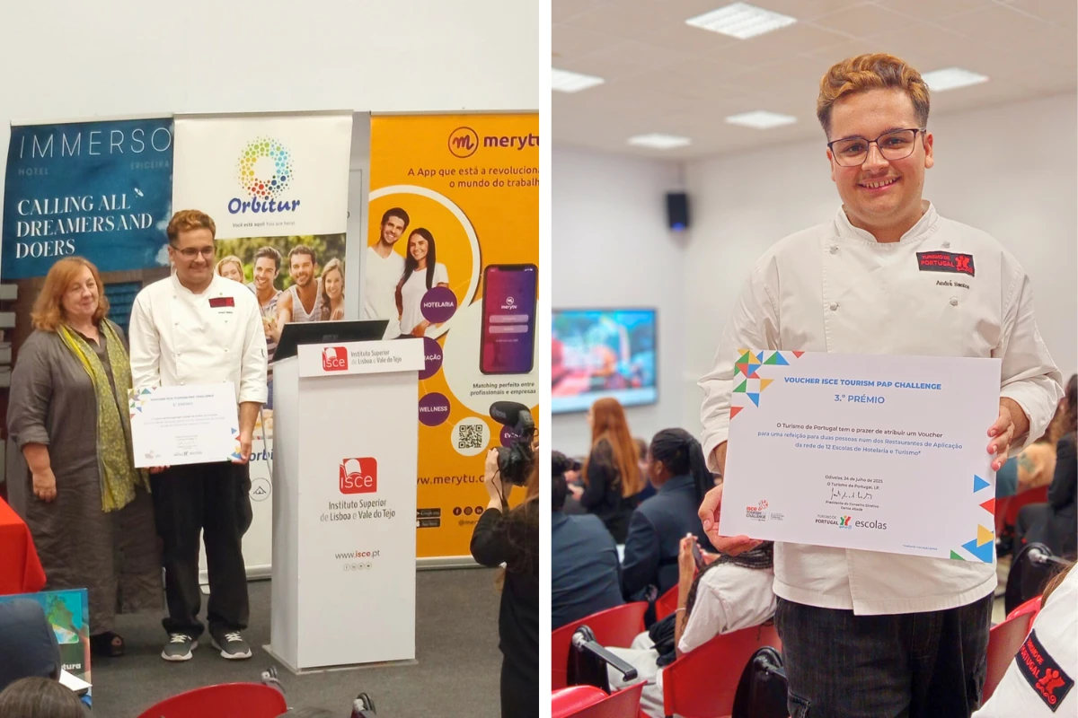 Aluno da EHT Setúbal conquista prémios na final do ISCE Tourism PAP Challenge