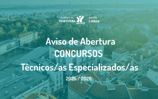 Aviso de Abertura -  Concursos Técnicos/as Especializados/as | 2025/2026