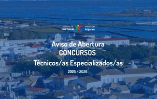 Aviso de Abertura - Concursos Técnicos/as Especializados/as  2025/2026