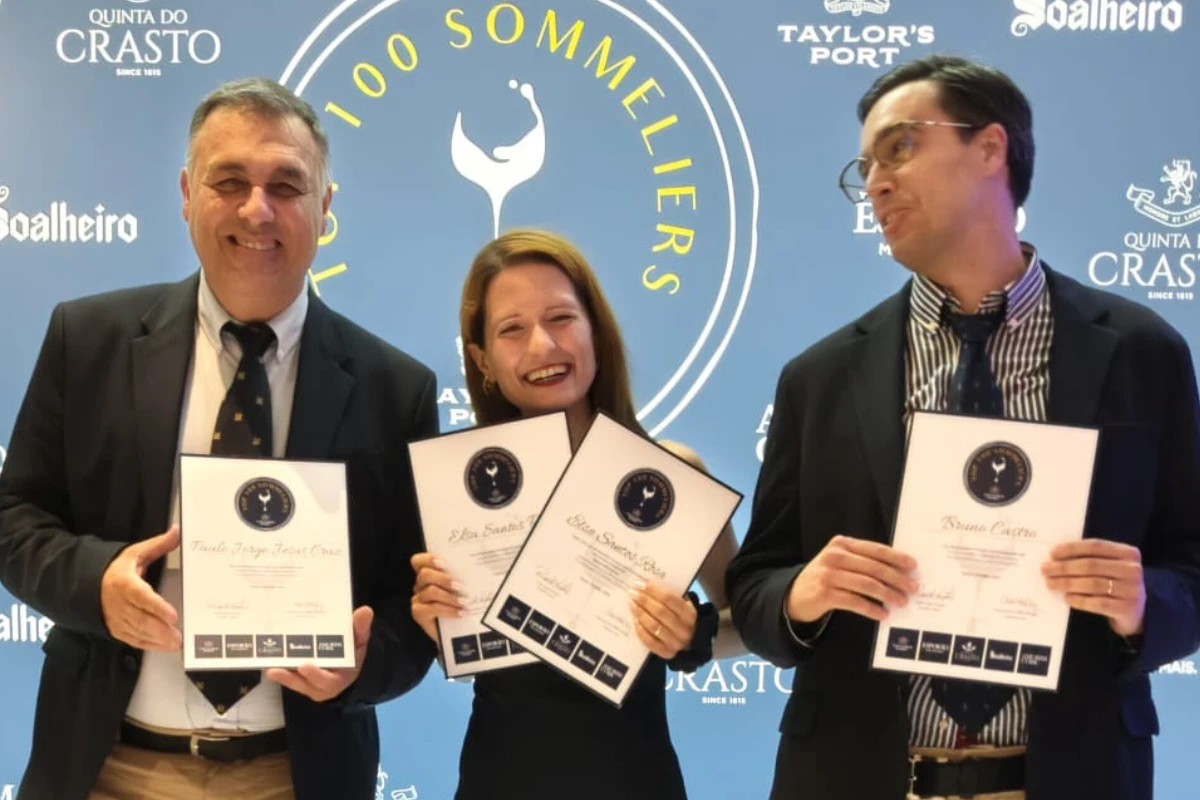Formandos e profissionais do Curso de Escanção da EHTL em destaque no TOP 100 Sommeliers