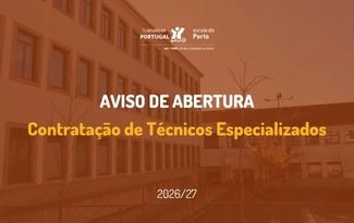 Aviso de Abertura Contratação de Técnicos Especializados 2026/2027