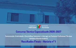 Concurso Técnico Especializado - Resultados Finais - Horário nº 1
