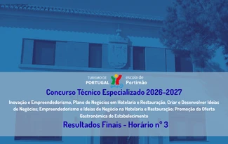 Concurso Técnico Especializado- Resultados Finais - Horário nº 3