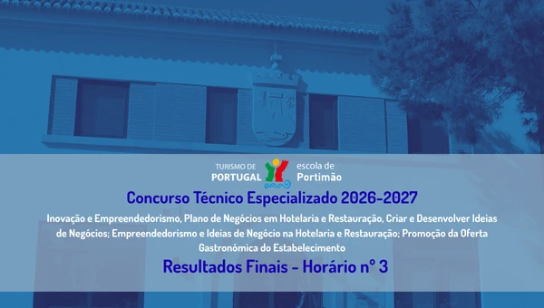 Concurso Técnico Especializado- Resultados Finais - Horário nº 3