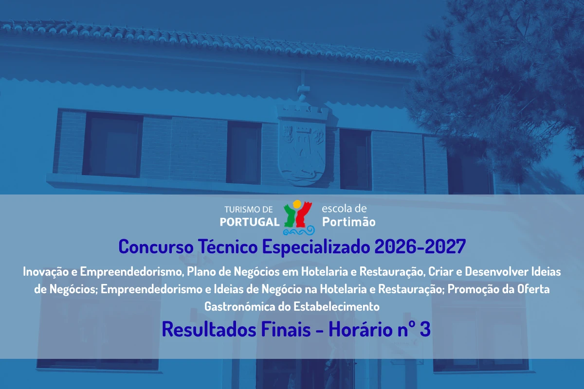 Concurso Técnico Especializado- Resultados Finais - Horário nº 3