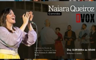 Naiara Queiroz e Vox International Choir no auditório principal da EHTP