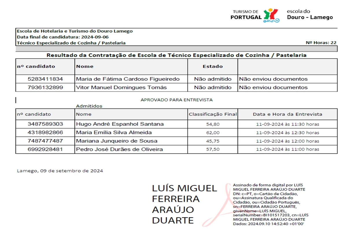 Concurso Técnico Especializado - Cozinha