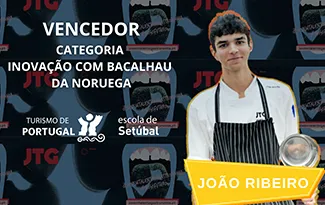 Aluno da EHT Setúbal vence categoria Inovação com bacalhau na competição Jovem Talento da Gastronomia